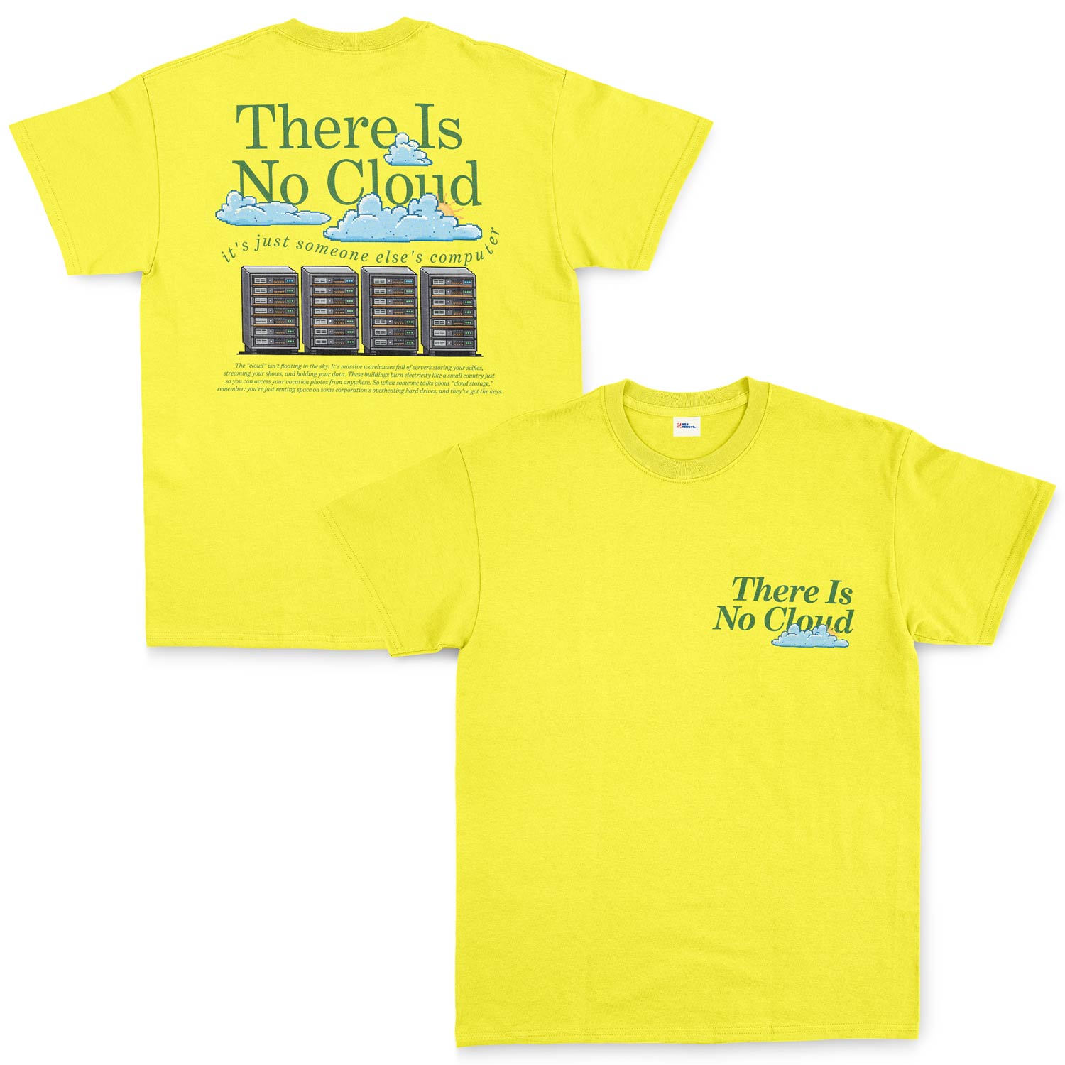There Is No Cloud | Dark Tişört XXL - Sarı