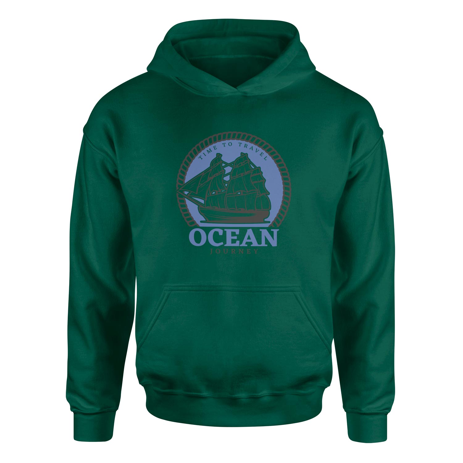 Ocean Journey Denizci Hoodie XL - Nefti Yeşili