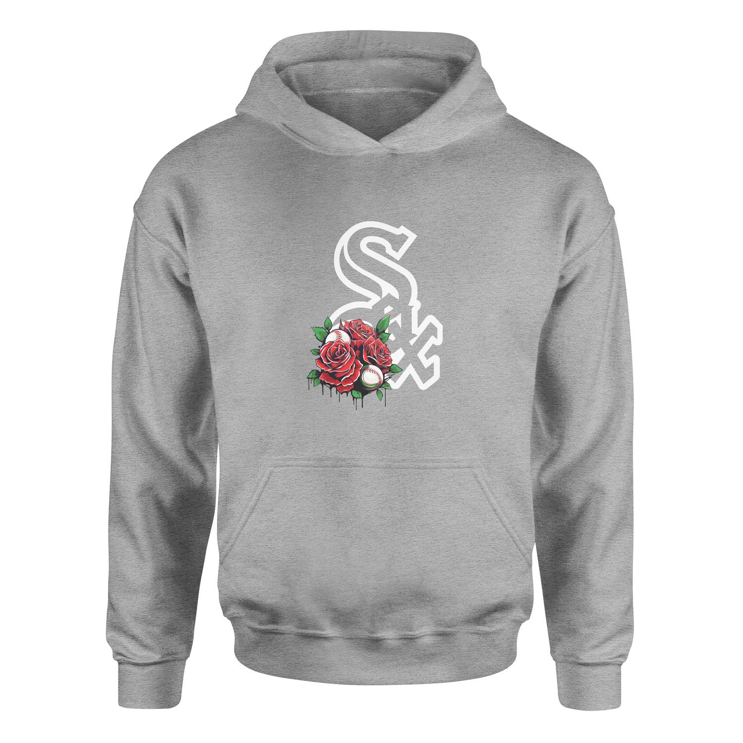 Chicago White Sox Roses Hoodie S - Gri
