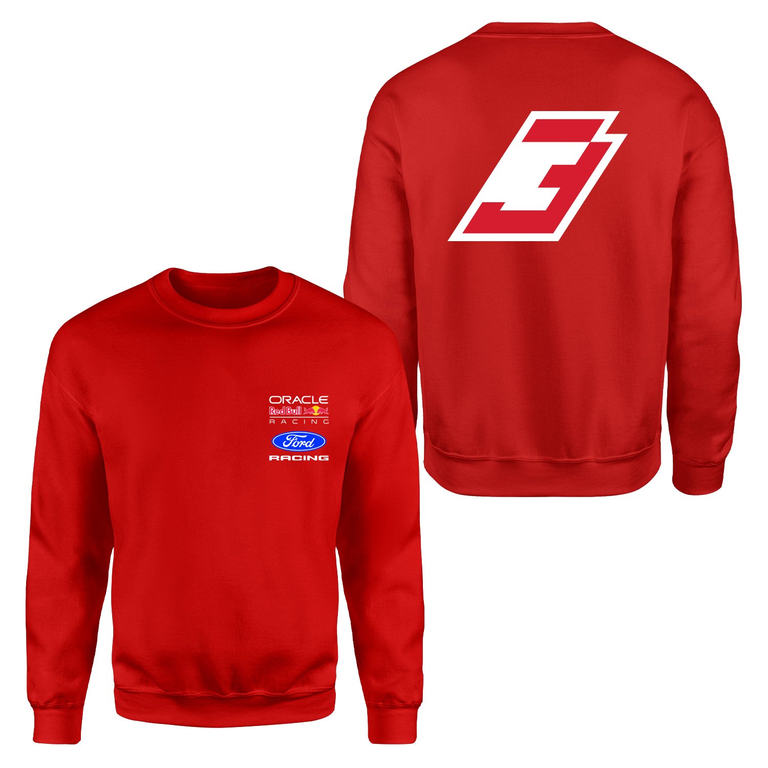 Max Verstappen Red Bull Jersey Sweatshirt M - Kırmızı