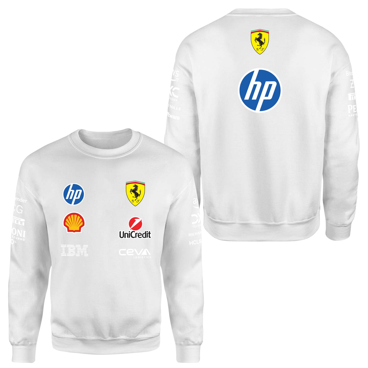 Scuderia Ferrari Teamline 2025 Sweatshirt S - Beyaz
