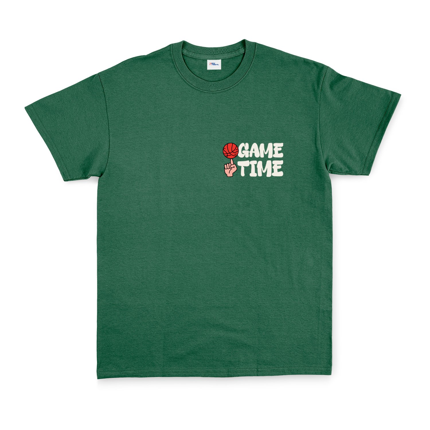 Game Time Tişört XL - Nefti Yeşili