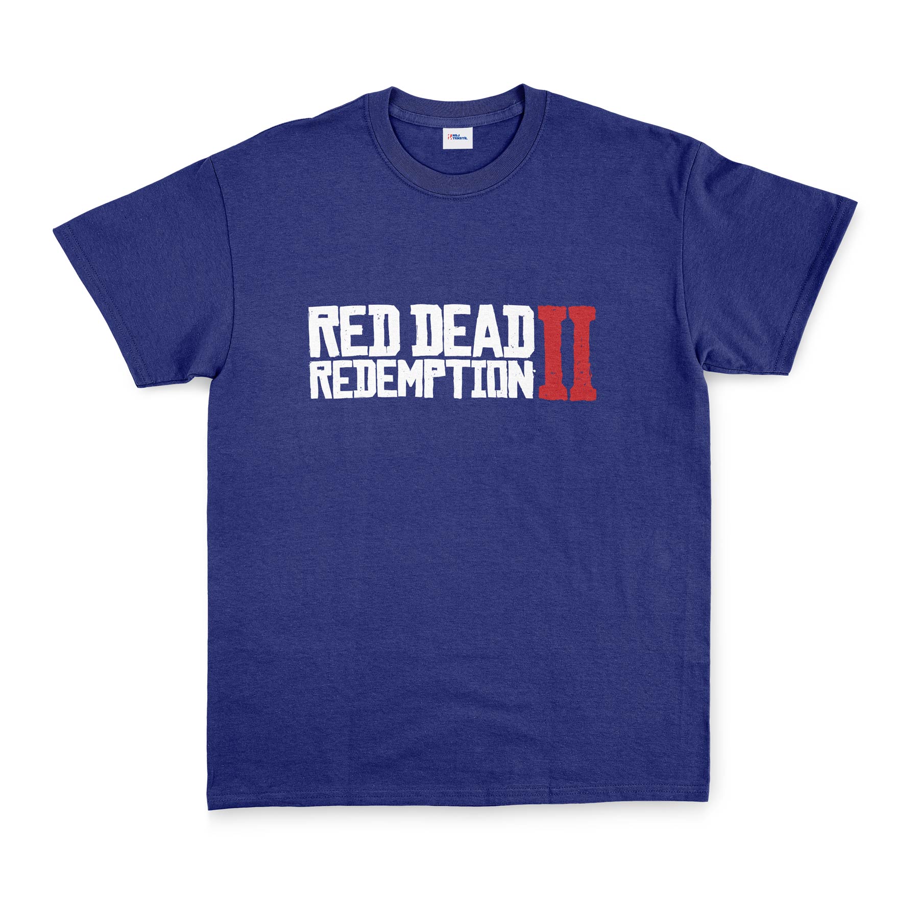 Red Dead Redemption II Tişört L - İndigo Mavisi