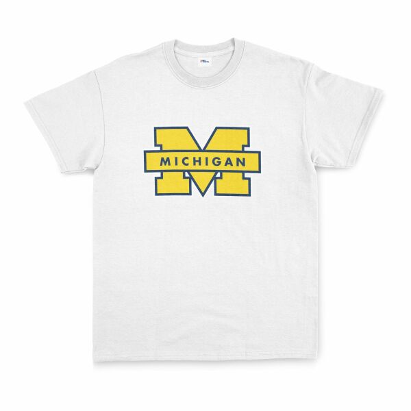 Michigan Wolverines Tişört L - Beyaz