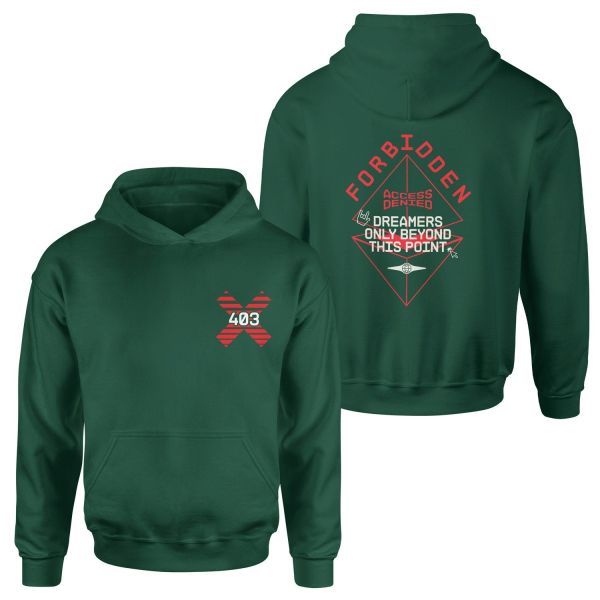 HTTP 403 FORBIDDEN: Access Denied Hoodie M - Nefti Yeşili