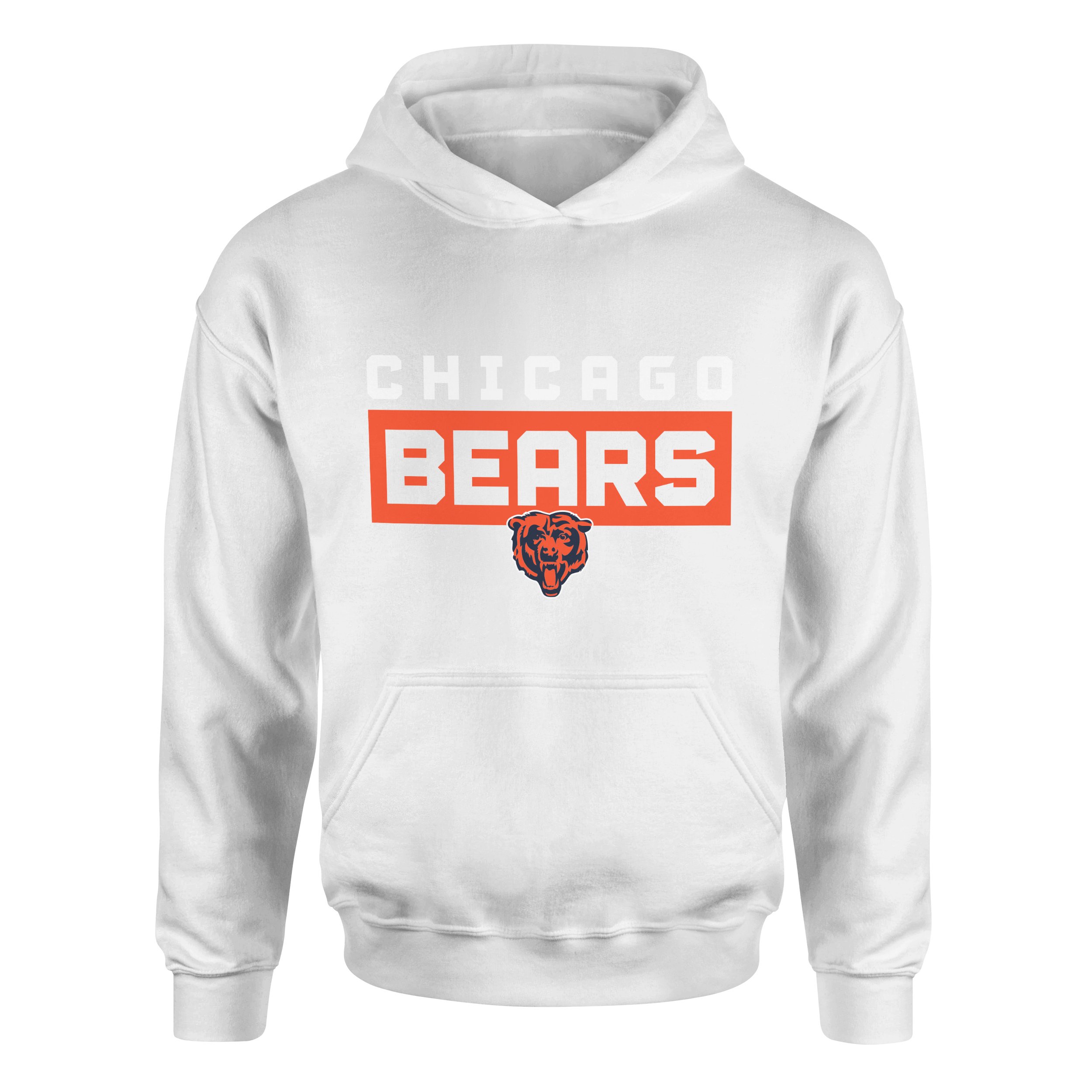 Chicago BEARS Bear Nation Hoodie XL - Beyaz