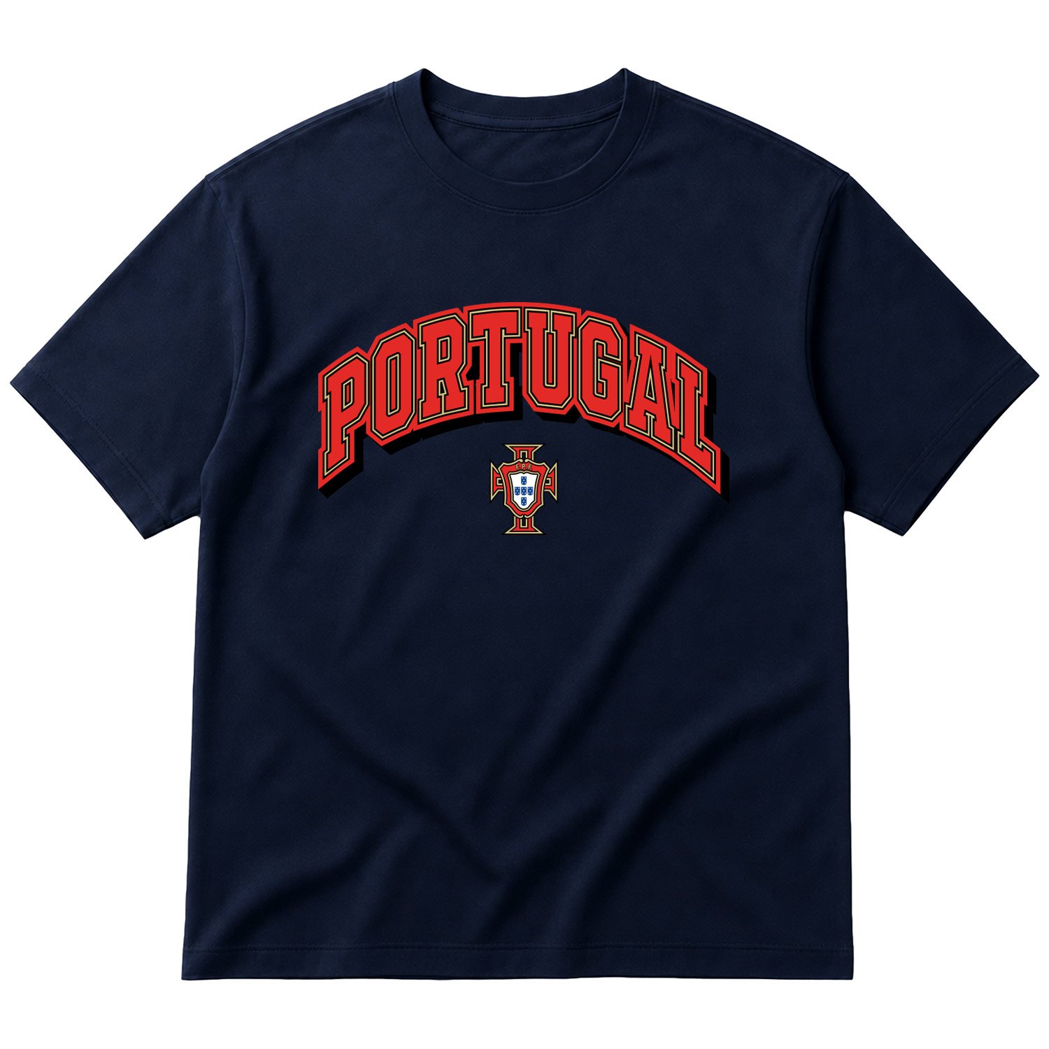 Portekiz 2026 Varsity Oversize Tişört S - İndigo Mavisi