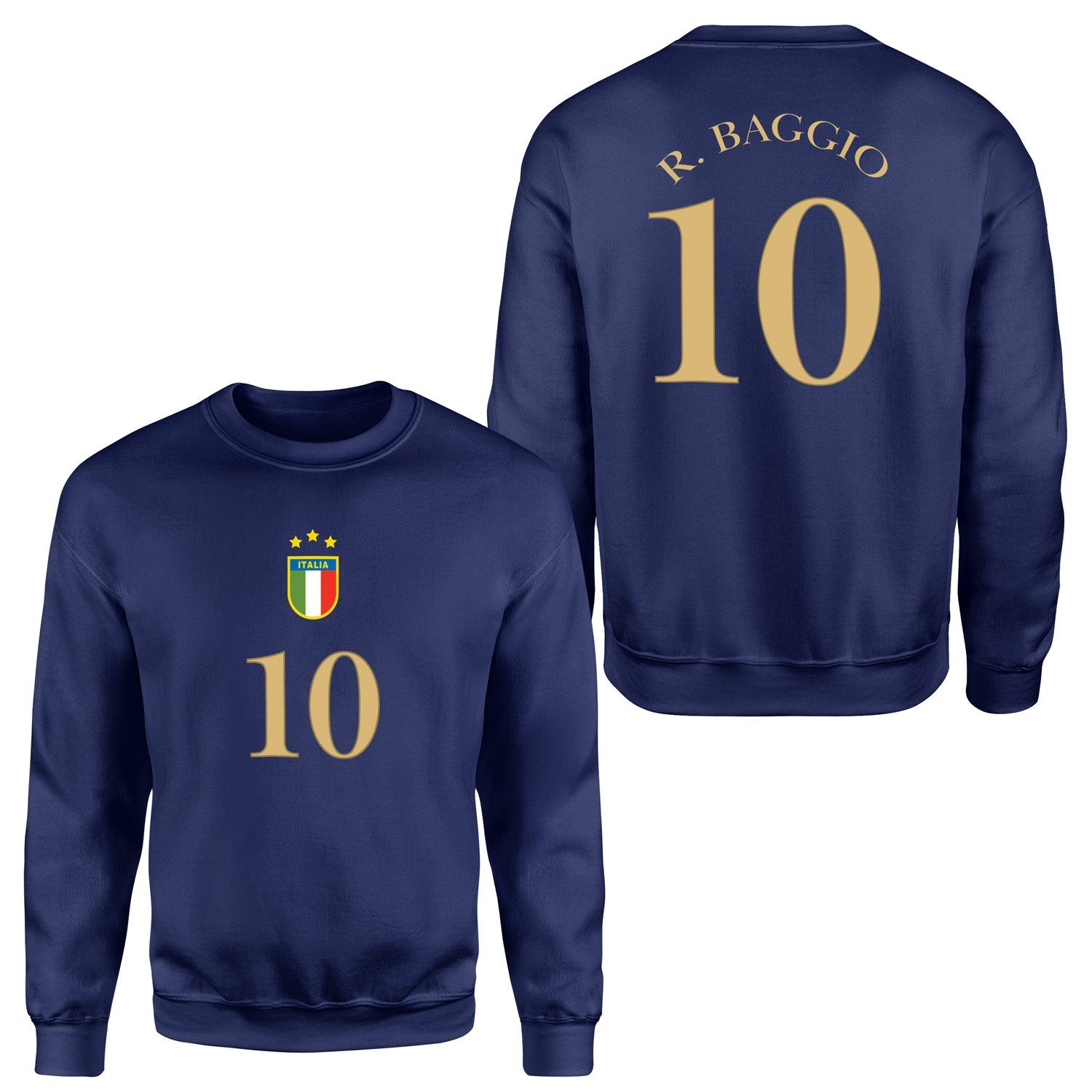 Roberto Baggio 10 Forma Sweatshirt XXL - İndigo Mavisi