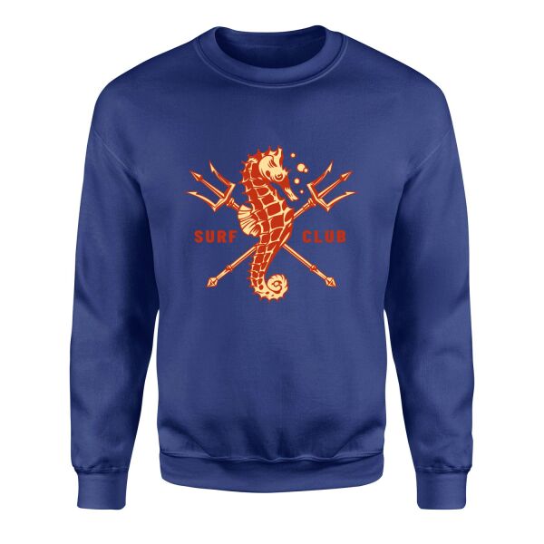 Sea Horse Surf Club Sweatshirt L - İndigo Mavisi