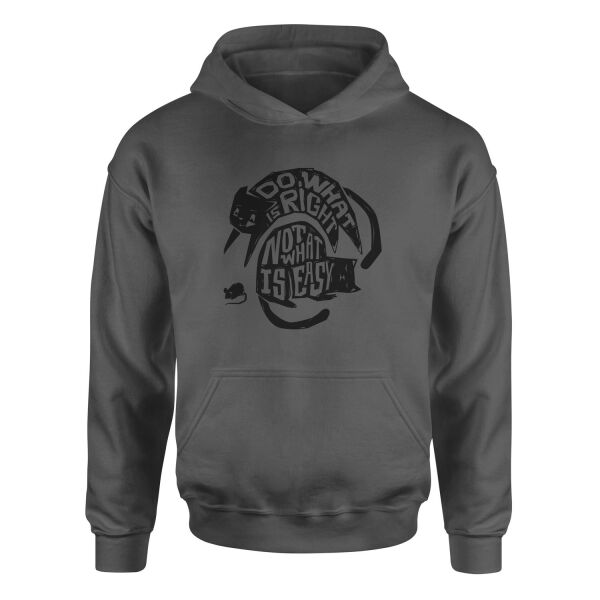 Do what is right, not what is easy Hoodie M - Füme