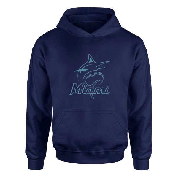 The Marlins Hoodie M - İndigo Mavisi