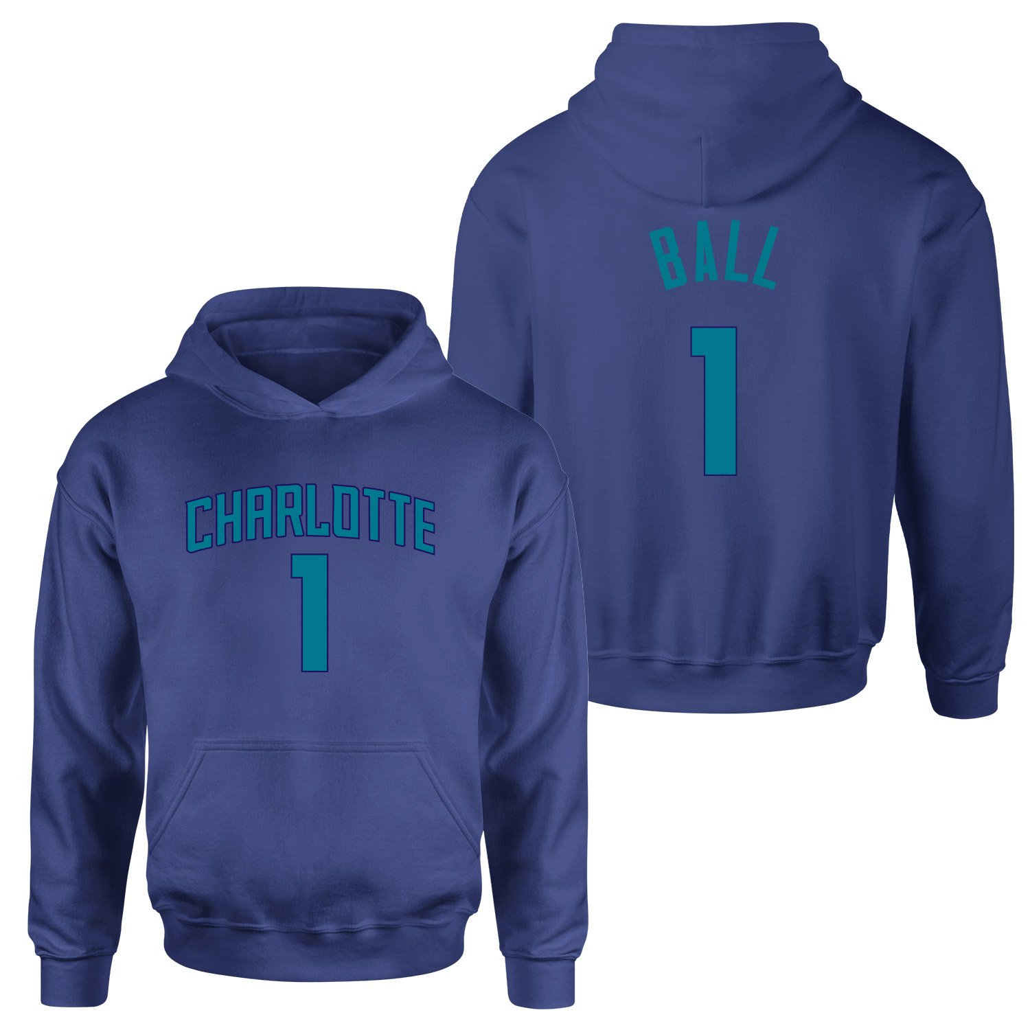 Lamelo Ball 1 Charlotte Forma Hoodie L - İndigo Mavisi