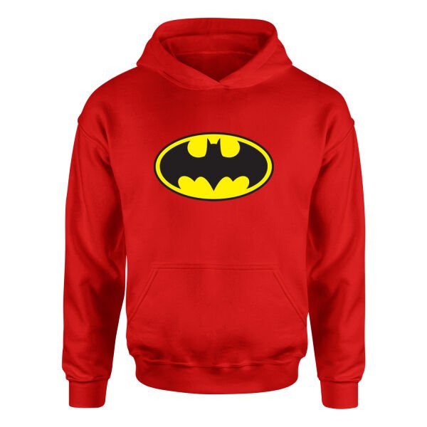 Batman Hoodie M - Kırmızı
