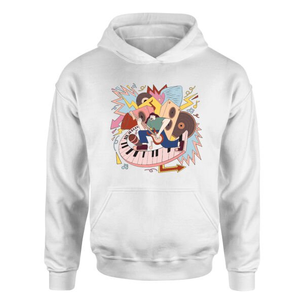 World of Music Hoodie XL - Beyaz