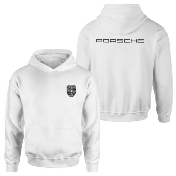 Porsche Muted Black Hoodie M - Beyaz