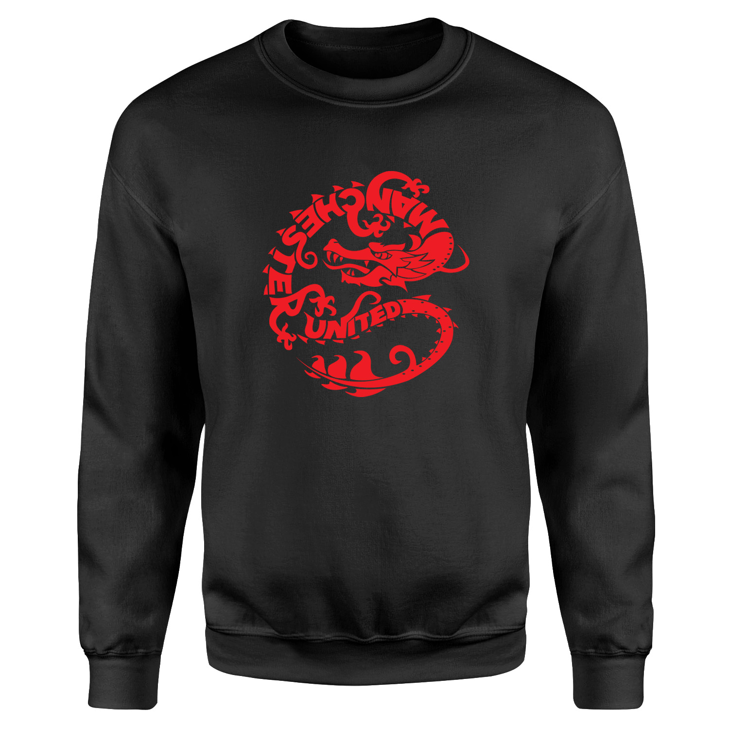 MANU Dragon Sweatshirt L - Siyah