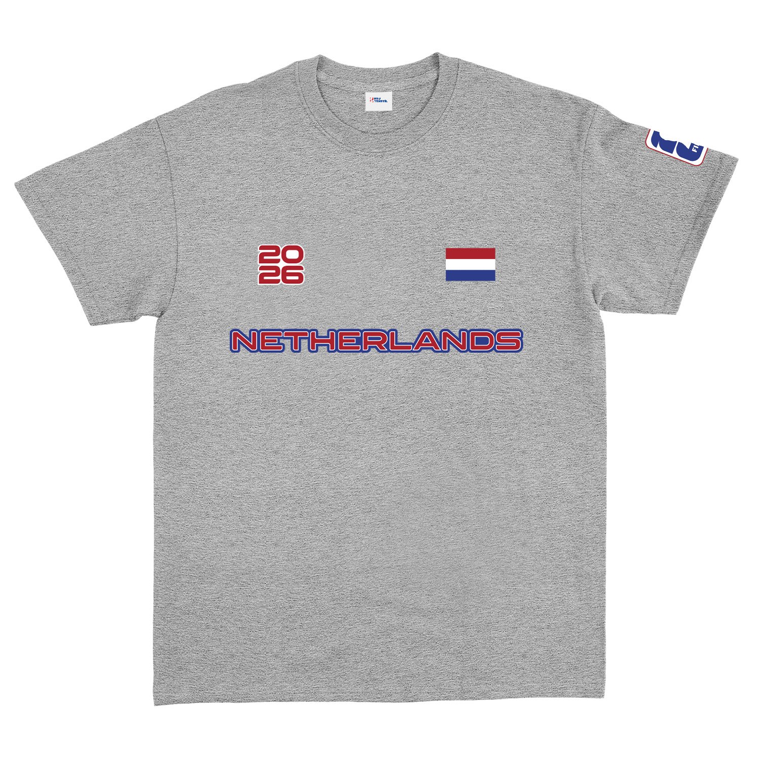 Hollanda 2026 Tişört S - Gri