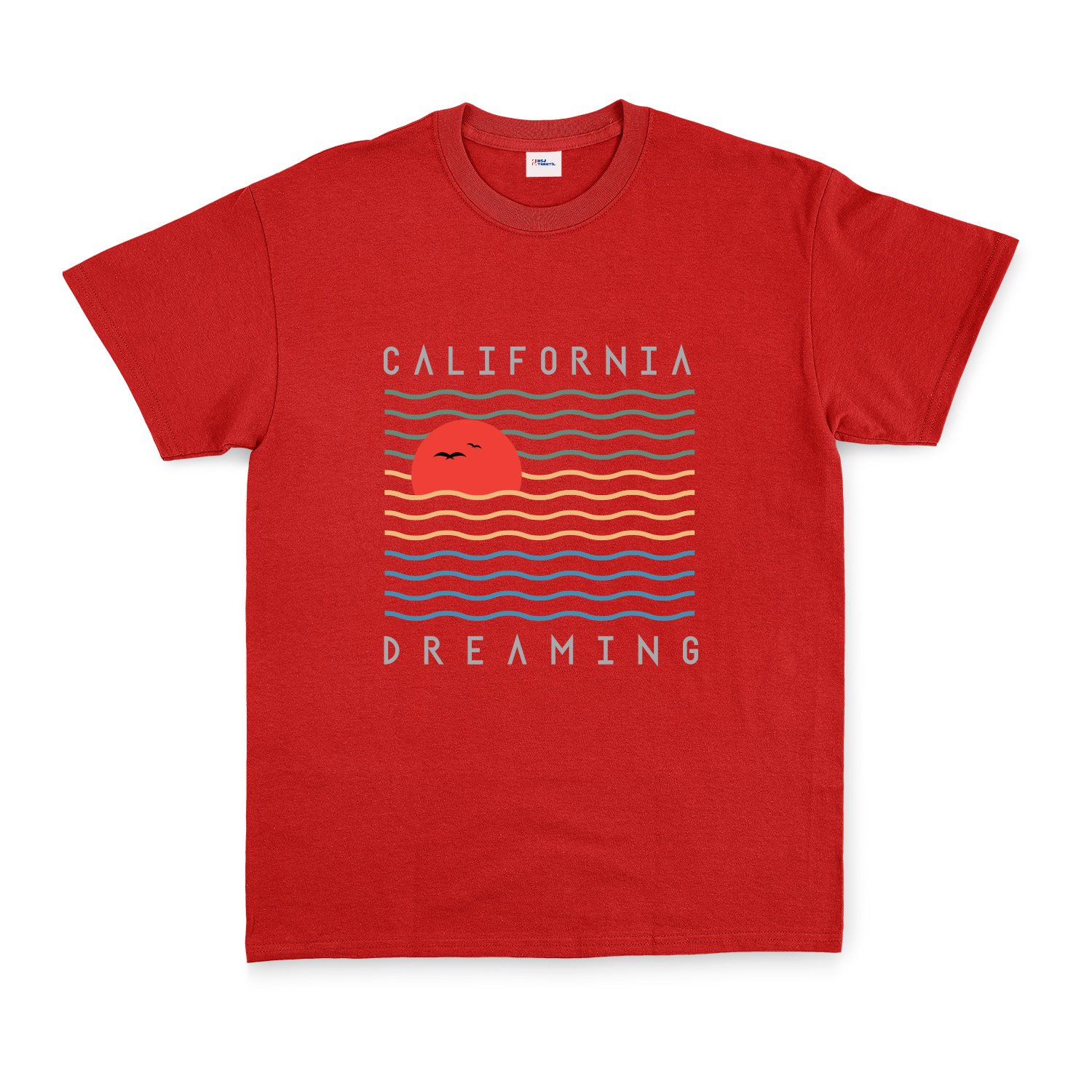California Dreamin’ Tişört L - Kırmızı