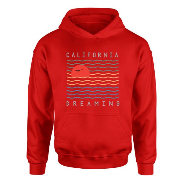 California Dreamin’ Hoodie L - Kırmızı
