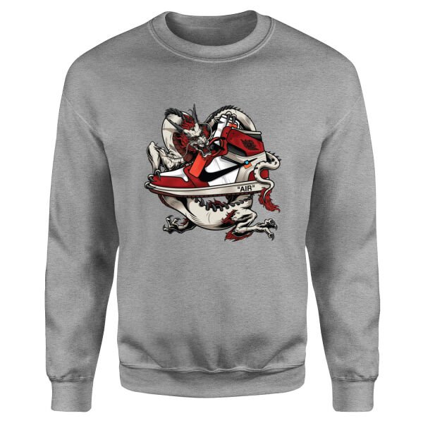 Air Jordan Dragon Sweatshirt M - Gri
