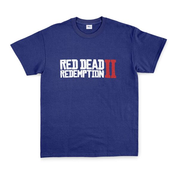 Red Dead Redemption II Tişört XL - İndigo Mavisi