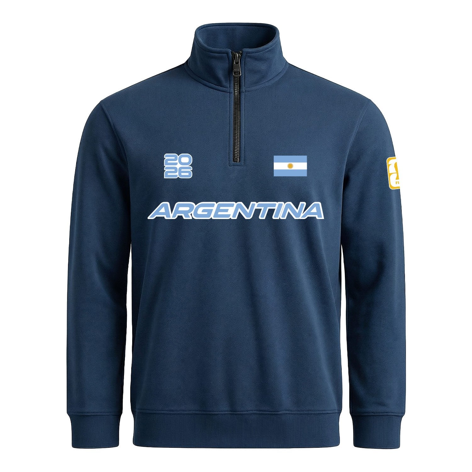 Arjantin 2026 Yarım Fermuarlı Sweatshirt