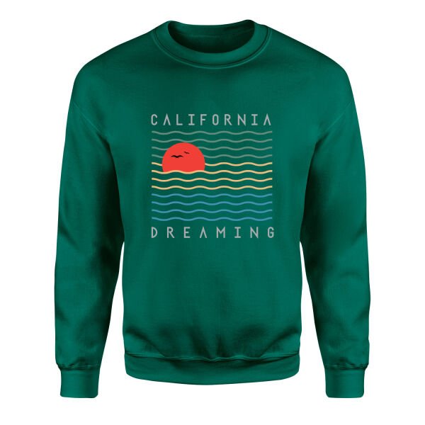 California Dreamin’ Sweatshirt M - Nefti Yeşili