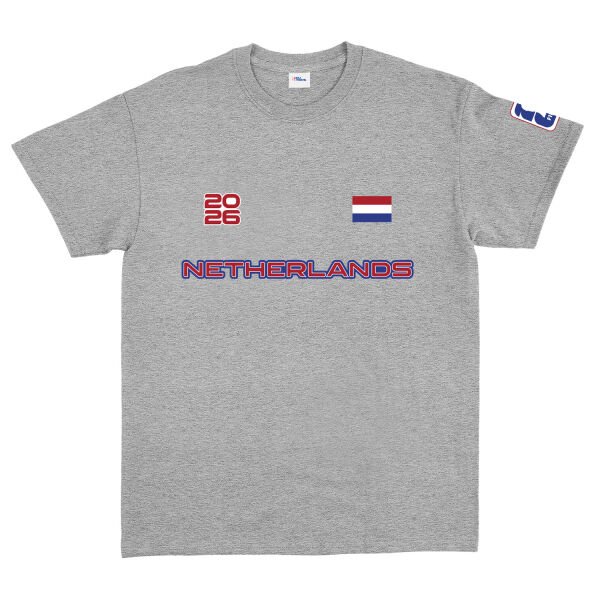Hollanda 2026 Tişört L - Gri