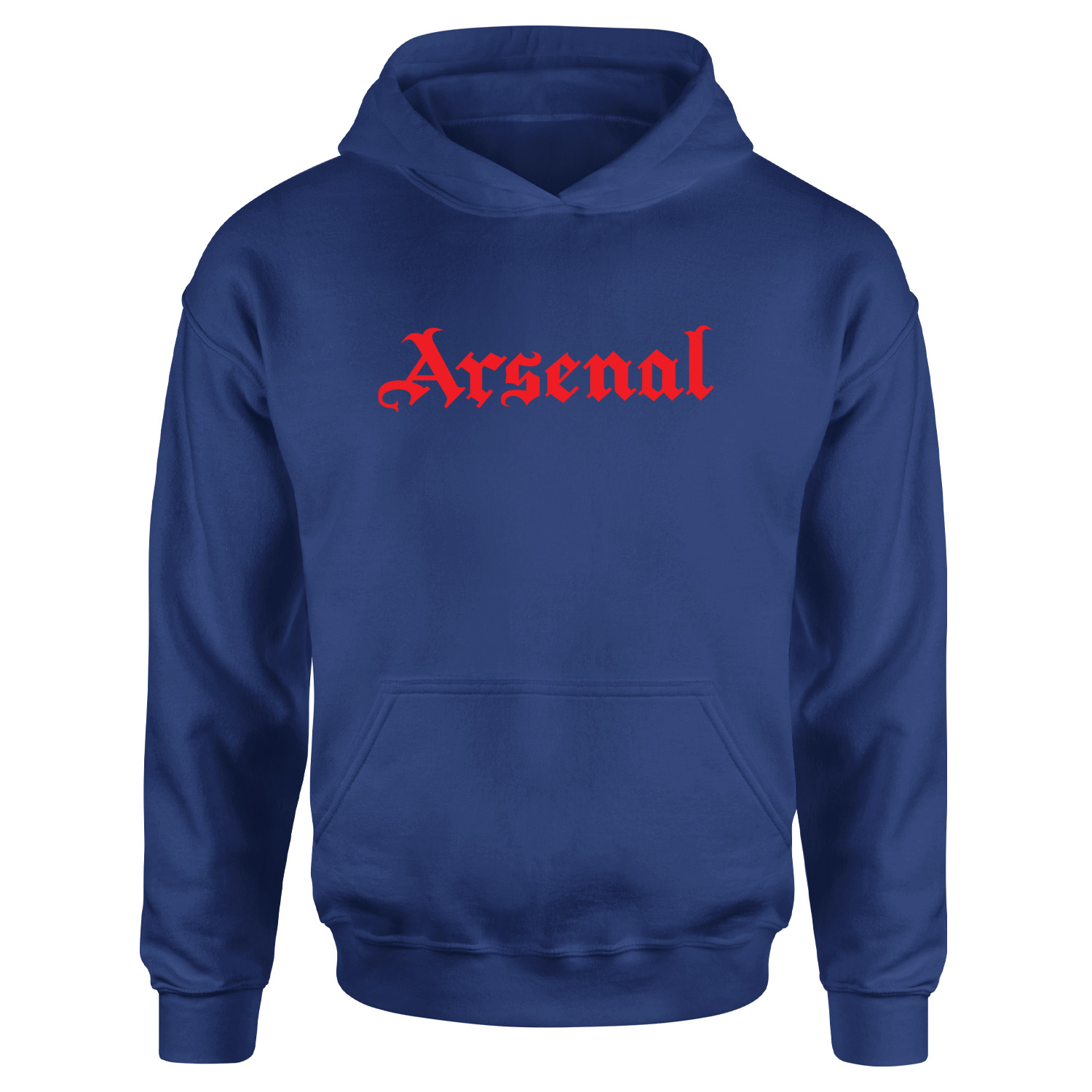 Arsenal Black Letters R Hoodie L - İndigo Mavisi