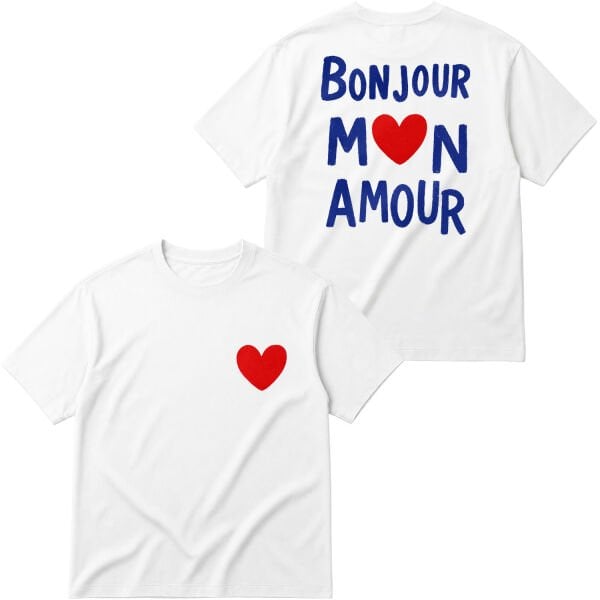 Bonjour Mon Amour Oversize Tişört