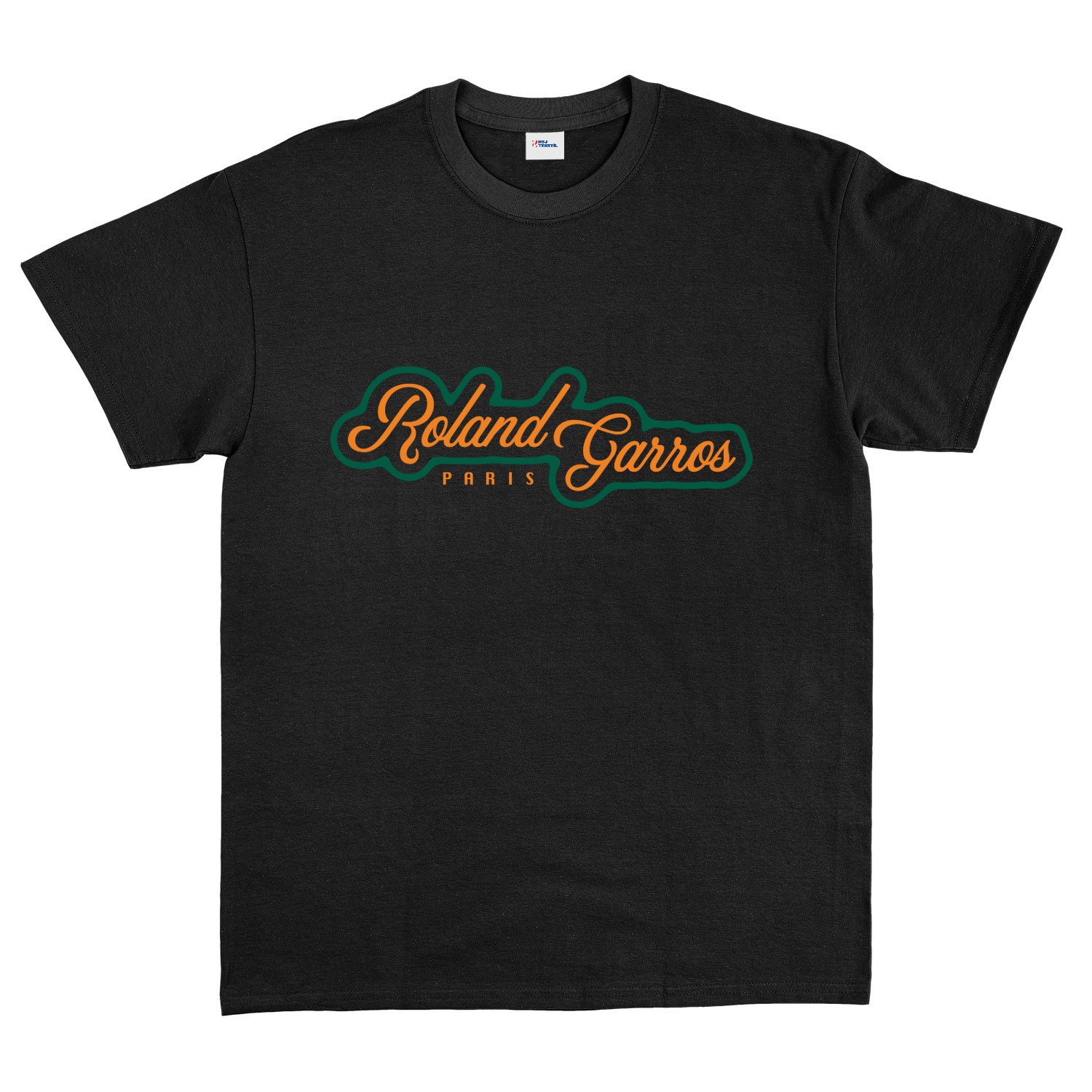 Roland Garros Tişört XXL - Siyah