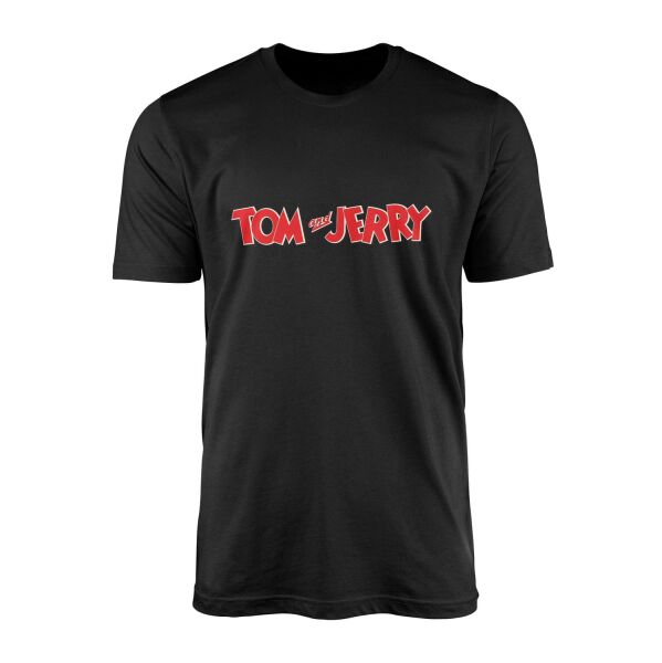 Tom and Jerry Tişört XL - Siyah