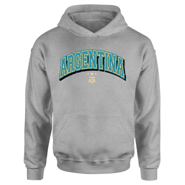 Arjantin 2026 Varsity Hoodie S - Gri