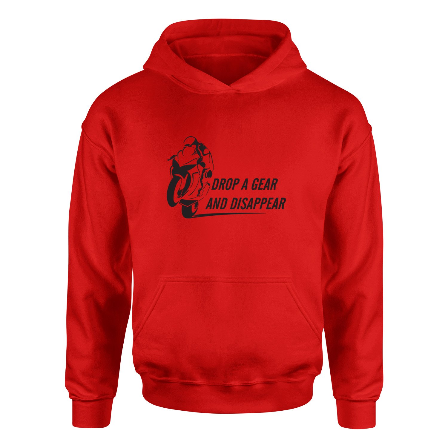 Drop a Gear And Disappear Hoodie XL - Kırmızı