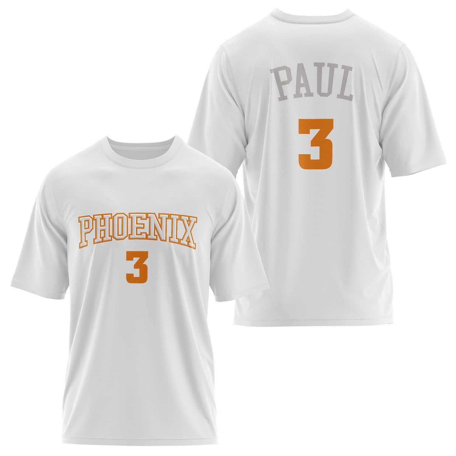 Chris Paul Phoenix Forma Oversize Tişört S - Beyaz