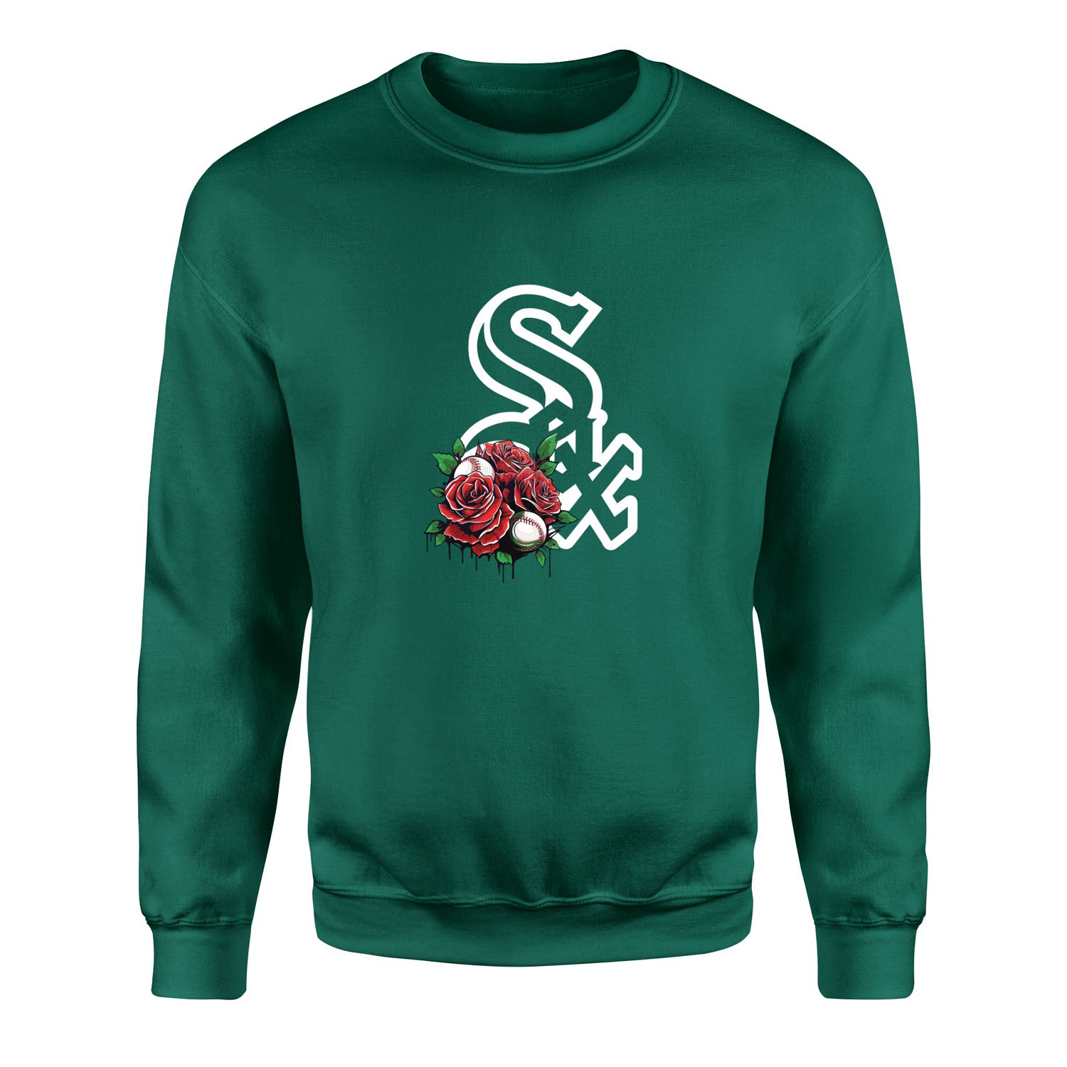Chicago White Sox Roses Sweatshirt M - Nefti Yeşili