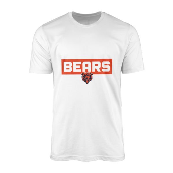 Chicago BEARS Bear Nation Tişört M - Beyaz
