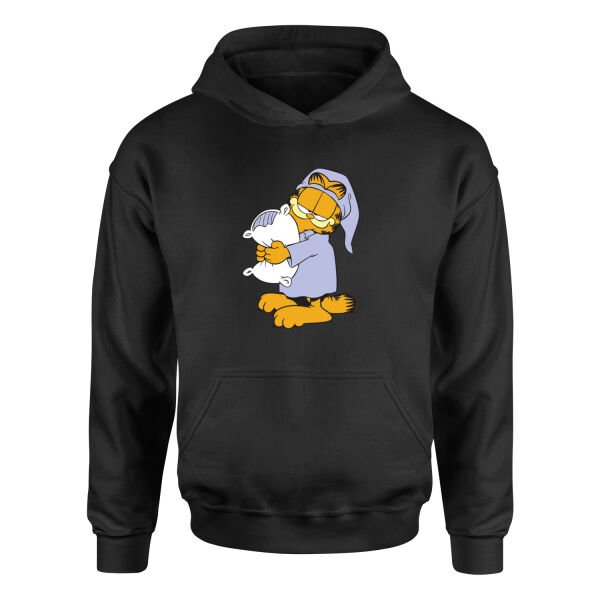 Garfield Hoodie L - Siyah