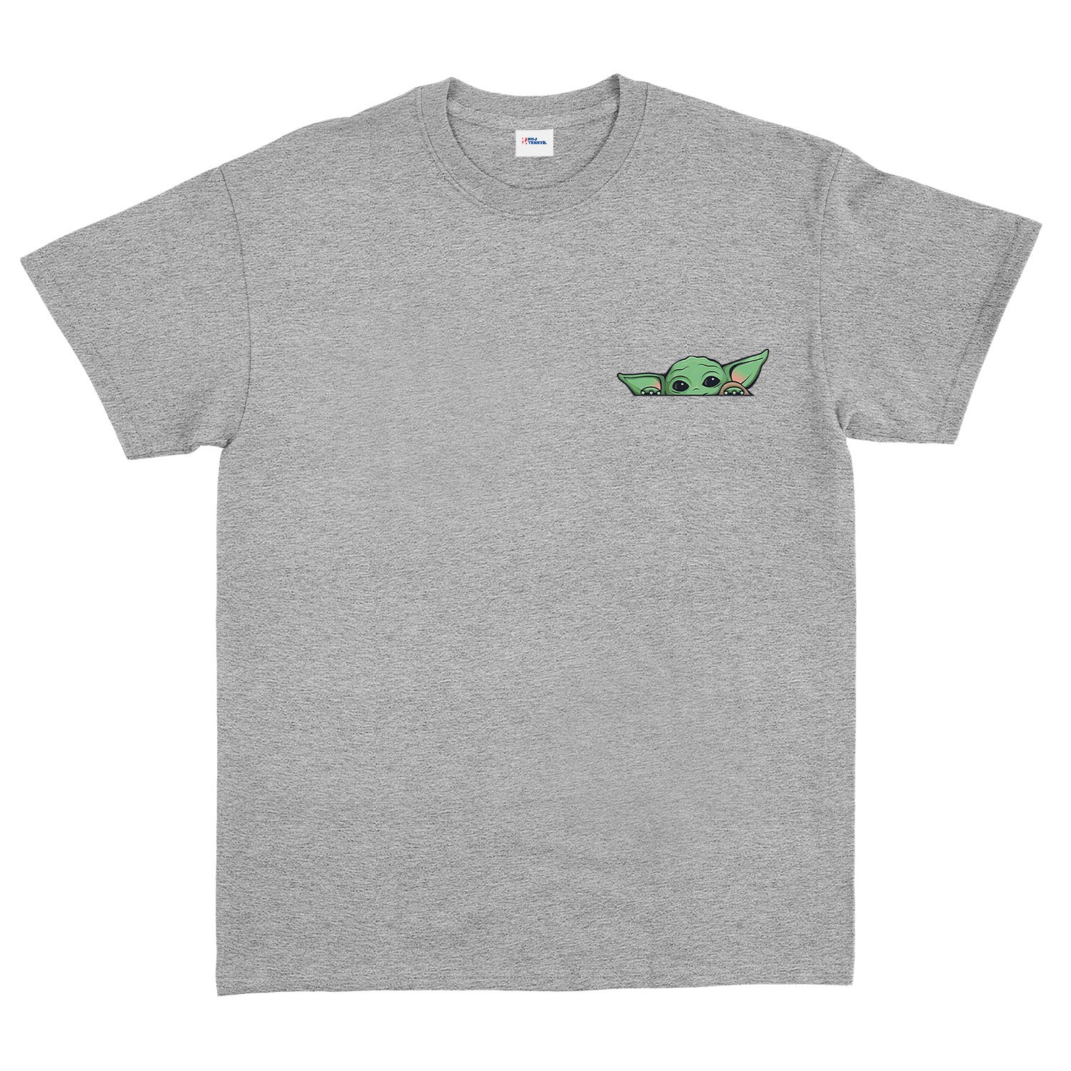 Baby Yoda Tişört XL - Gri