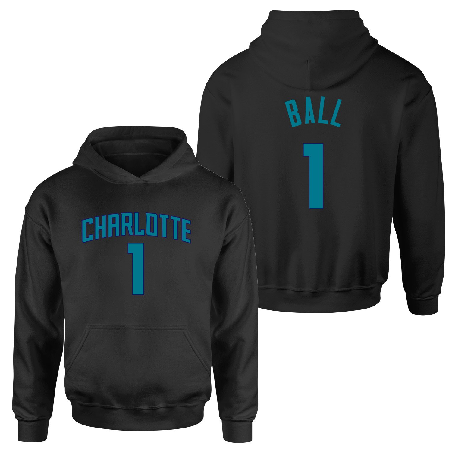 Lamelo Ball 1 Charlotte Forma Hoodie XL - Siyah