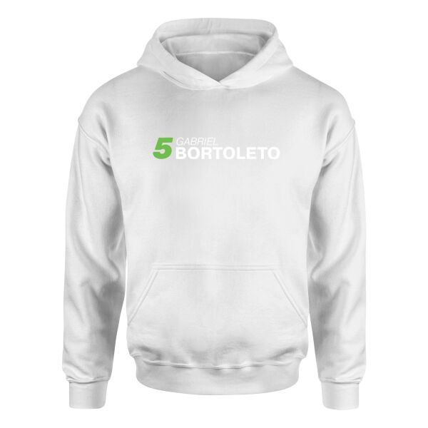 Gabriel Bortoleto 5 Hoodie XL - Beyaz