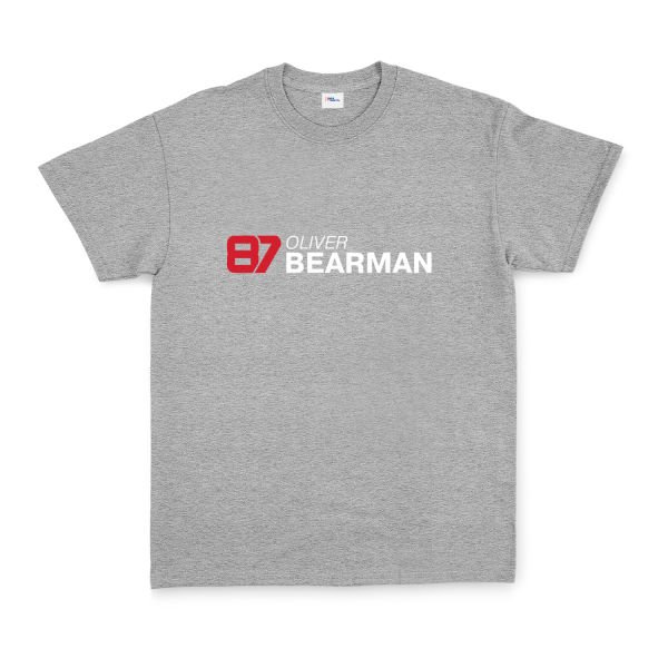 Oliver Bearman 87 Tişört S - Gri