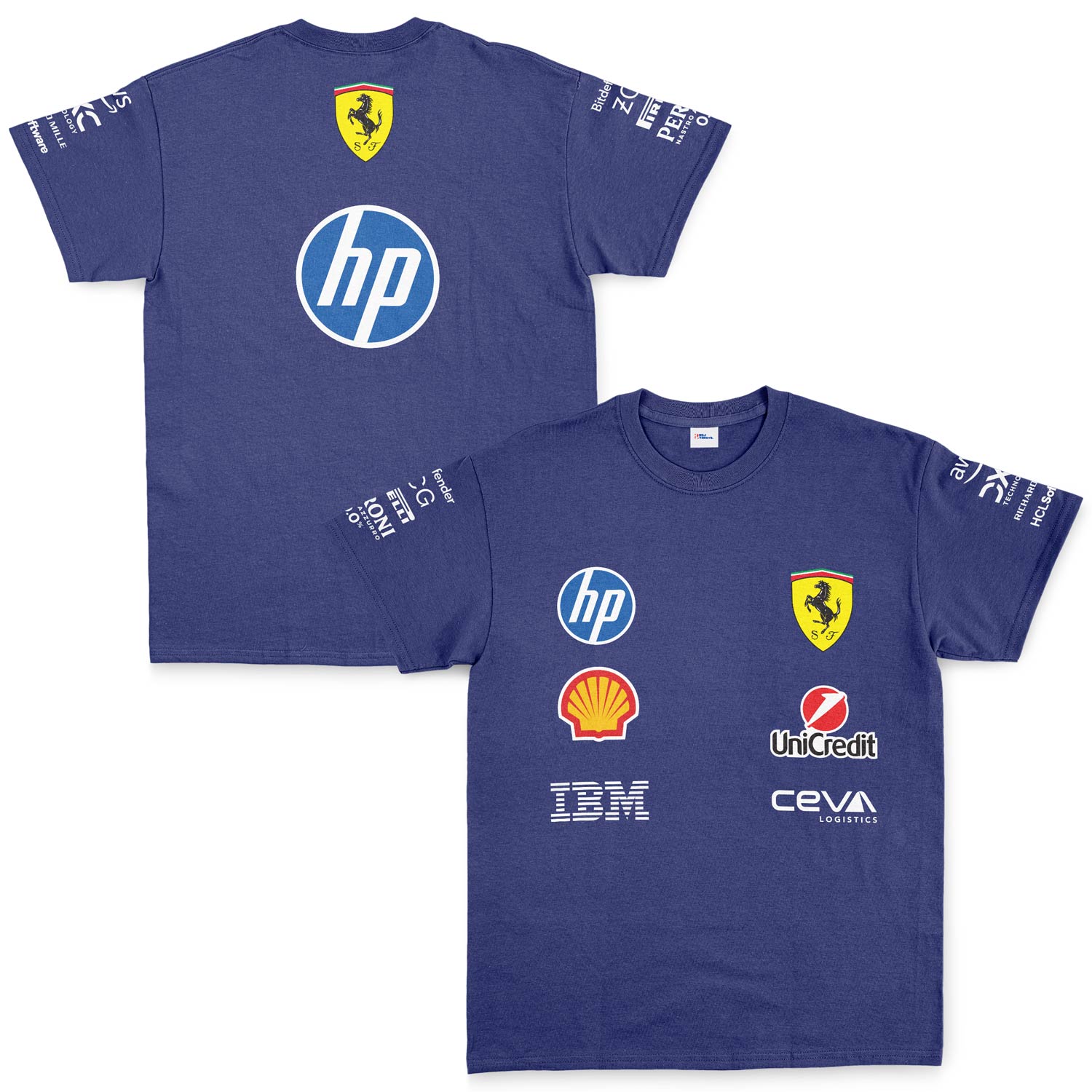 Scuderia Ferrari Teamline 2025 Tişört M - İndigo Mavisi