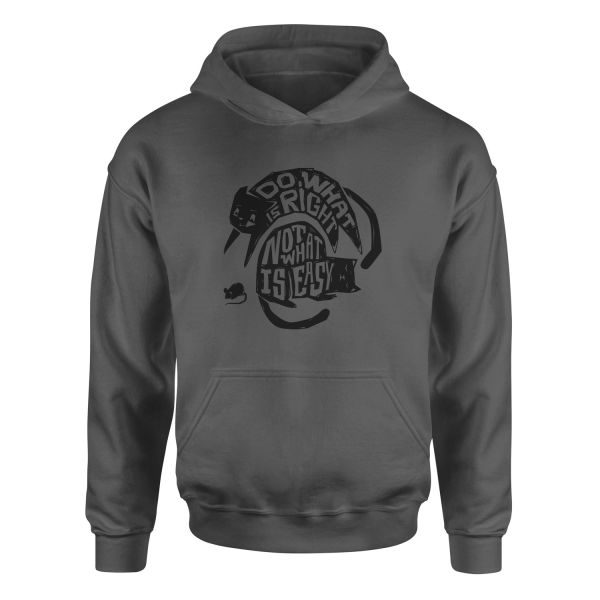 Do what is right, not what is easy Hoodie XL - Füme