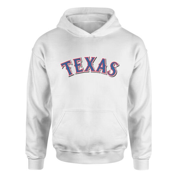 Texas Rangers Arch Hoodie XL - Beyaz