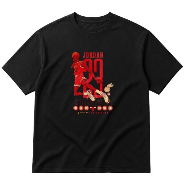 6 Time Champion, Michael ''Air'' Jordan Oversize Tişört