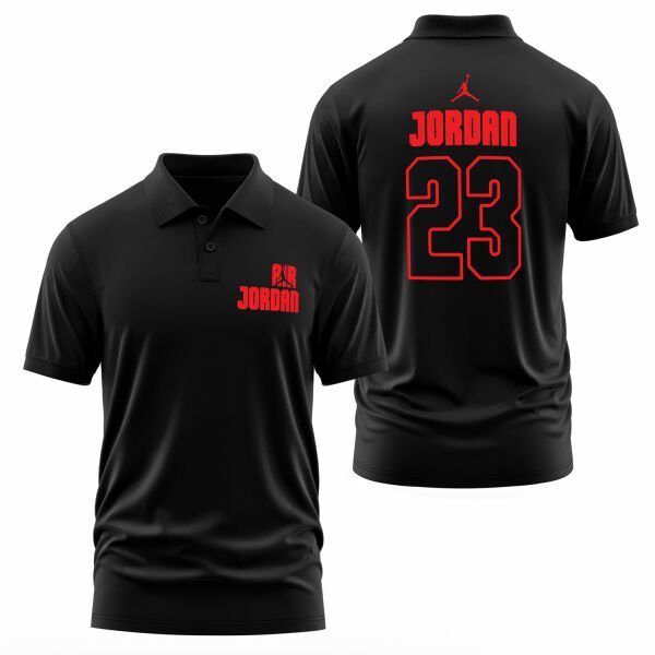 Air Jordan Block 23 Polo Tişört S - Siyah