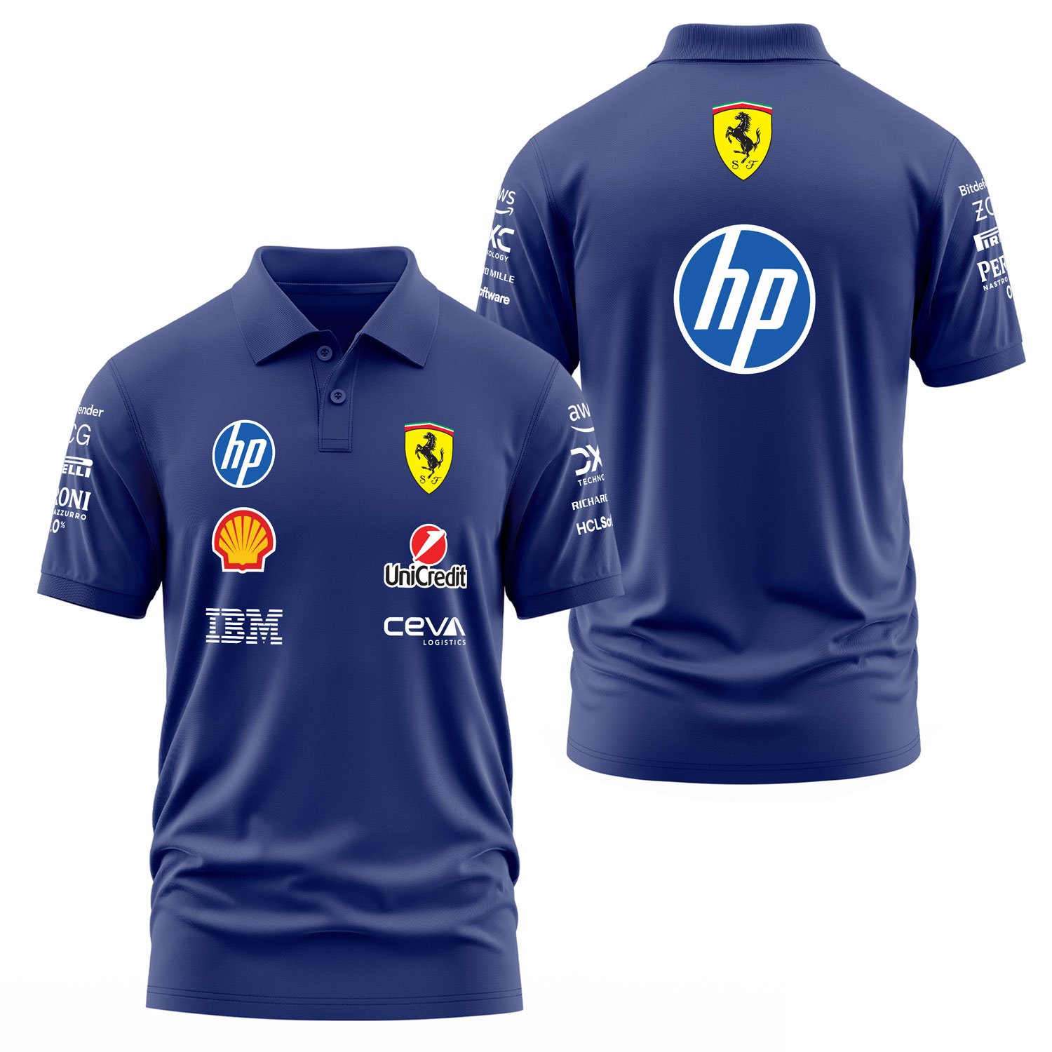 Scuderia Ferrari Teamline 2025 Polo Tişört L - İndigo Mavisi