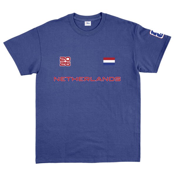 Hollanda 2026 Tişört L - İndigo Mavisi