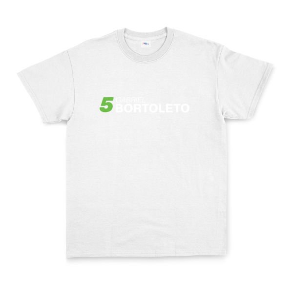 Gabriel Bortoleto 5 Tişört XL - Beyaz